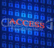 Security Access Represents Login Accessible And Unauthorized