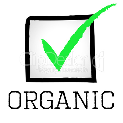 Tick Organic Represents Mark Checkmark And Checked