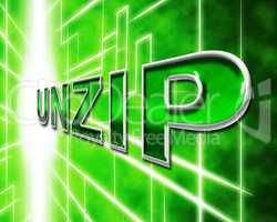Unzip File Means Files Zipper And Folders