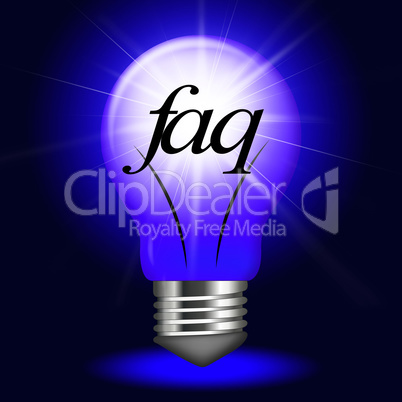 Faq Questions Represents Information Questioning And Assistance