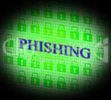 Phishing Hacked Represents Theft Hackers And Unauthorized