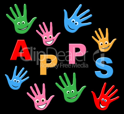 Apps Kids Means Application Software And Youngsters