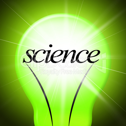 Lightbulb Science Represents Physics Bright And Biology