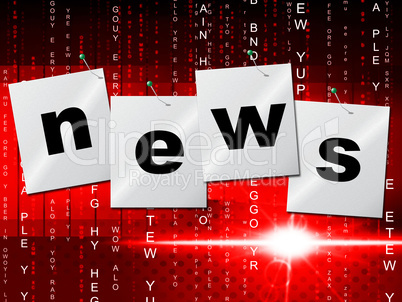 News Media Shows Radios Article And Headlines