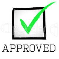 Approved Tick Shows Checked Confirm And Verified