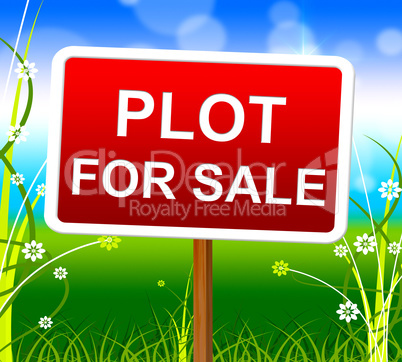 Plot For Sale Represents Real Estate Agent And Lands