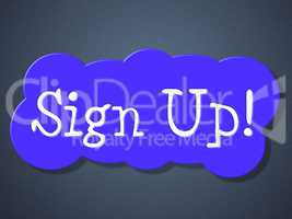 Sign Up Shows Apply Registration And Online