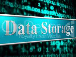 Data Storage Shows Hardware Datacenter And Server
