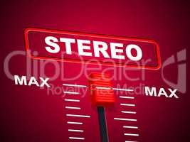 Stereo Music Represents Sound Track And Acoustic