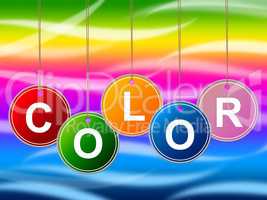 Paint Colorful Means Colours Multicolored And Multicoloured