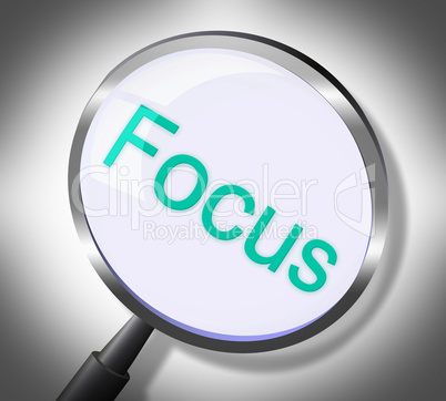 Magnifier Focus Means Search Attention And Magnification