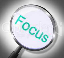 Magnifier Focus Means Search Attention And Magnification