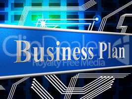 Business Plan Shows Project Plans And Formula
