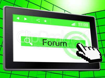 Forum Online Shows World Wide Web And Chat