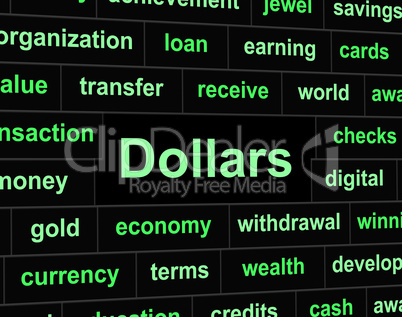 Dollars Finances Represents United States And American