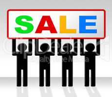 Sale Discount Indicates Retail Reduction And Save