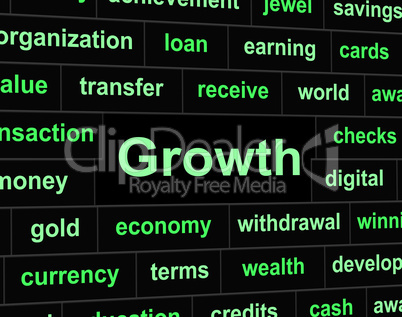 Growth Finances Represents Investment Improve And Profit