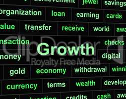 Growth Finances Represents Investment Improve And Profit