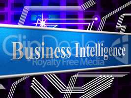 Business Intelligence Shows Brains Sharpness And Acumen