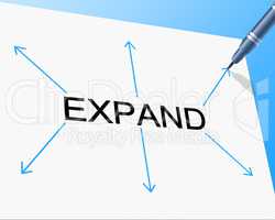 Big Expand Represents Increase In Size And Enlarge