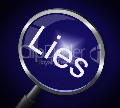 Lies Magnifier Represents No Lying And Correct
