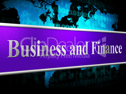 Finance Business Shows Investment Company And Financial