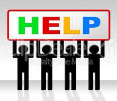 Help Support Represents Information Helps And Solution
