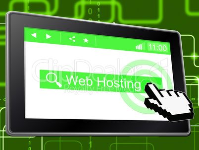 Web Hosting Indicates Internet Webhosting And Server