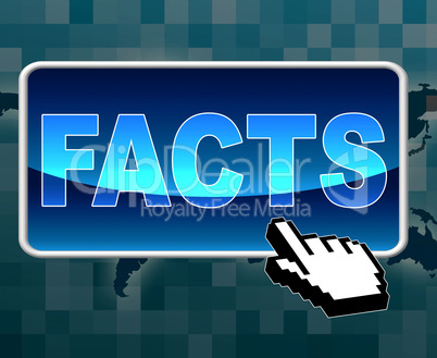 Facts Button Represents World Wide Web And Answers