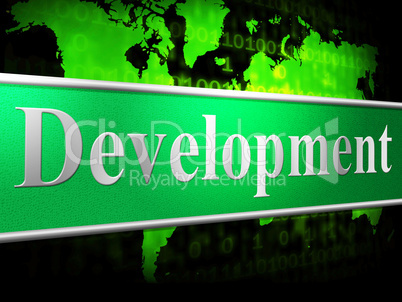 Develop Development Shows Evolution Forming And Enlargement