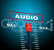 Music Audio Represents Sound Track And Technology