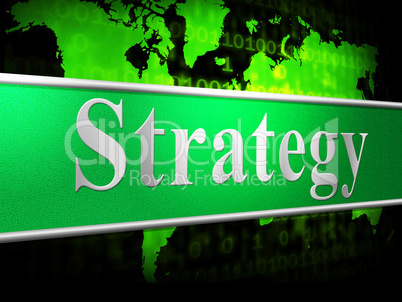Business Strategy Means Commercial Biz And Tactics