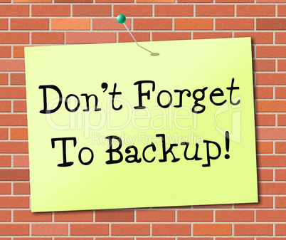 Backup Data Means Fact Storage And Facts