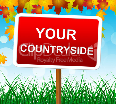 Your Countryside Indicates Landscape Owned And Meadows