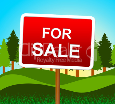 For Sale Represents Real Estate And Buy
