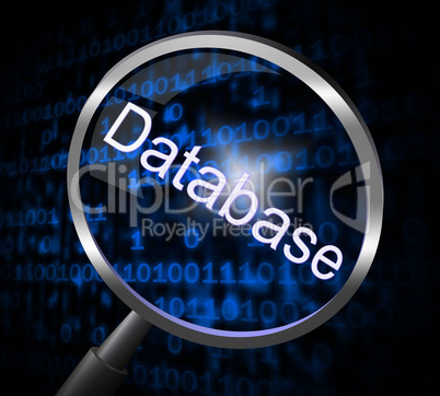 Magnifier Databases Represents Searching Magnification And Searches