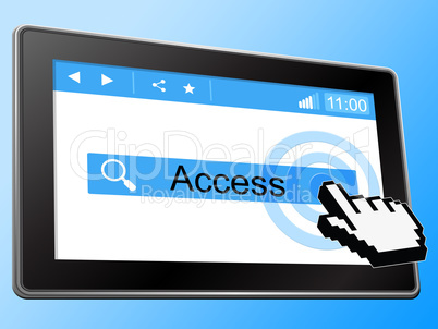 Access Online Represents World Wide Web And Accessible