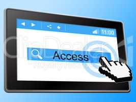 Access Online Represents World Wide Web And Accessible