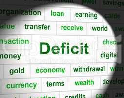 Debts Deficit Means Financial Obligation And Arrears