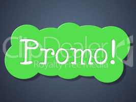 Sign Promo Means Discounts Display And Retail