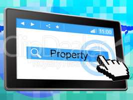 Property Online Shows World Wide Web And House
