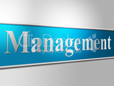 Manage Management Indicates Head Organization And Directorate