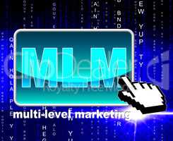 Multi Level Marketing Shows World Wide Web And Multilevel