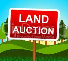 Land Auction Shows Winning Bid And Acres