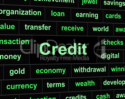 Debts Credit Means Debit Card And Bankcard