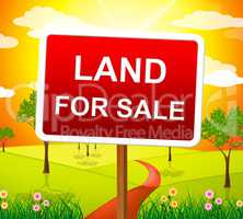 Land For Sale Represents Real Estate Agent And Purchase