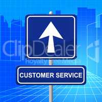 Customer Service Represents Help Desk And Advertisement