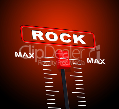 Rock And Roll Indicates Acoustic Sound And Audio