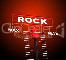 Rock And Roll Indicates Acoustic Sound And Audio