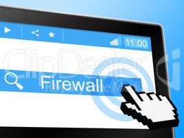 Online Firewall Shows World Wide Web And Defence